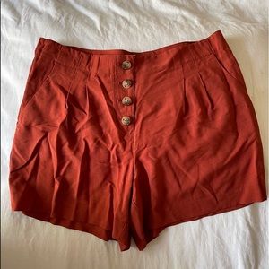 Rust Red Shorts